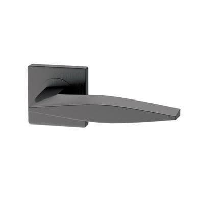 Internal Satin Black Lever Fire Door Handle with Latch and Hinges Pack - 65mm Latch - Mezen - XL Joinery