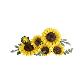 Botanicals Sunflower Bouquet Flower Décor Building Set for Adults