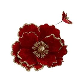 Magnolia Clip Decoration 17cm