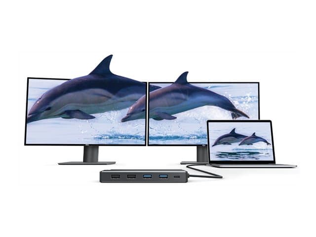 ALOGIC - MV2 - docking station - USB-C - VGA, 2 x HDMI - 1GbE