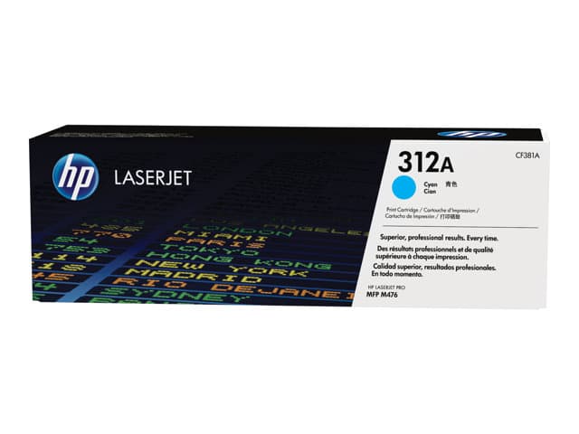 HP - 312A - cyan - original - LaserJet - toner cartridge (CF381A)