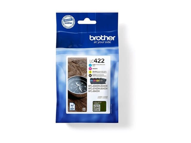 BROTHER - LC422 Value Pack - 4-pack - black, cyan, magenta, yellow - original - ink cartridge