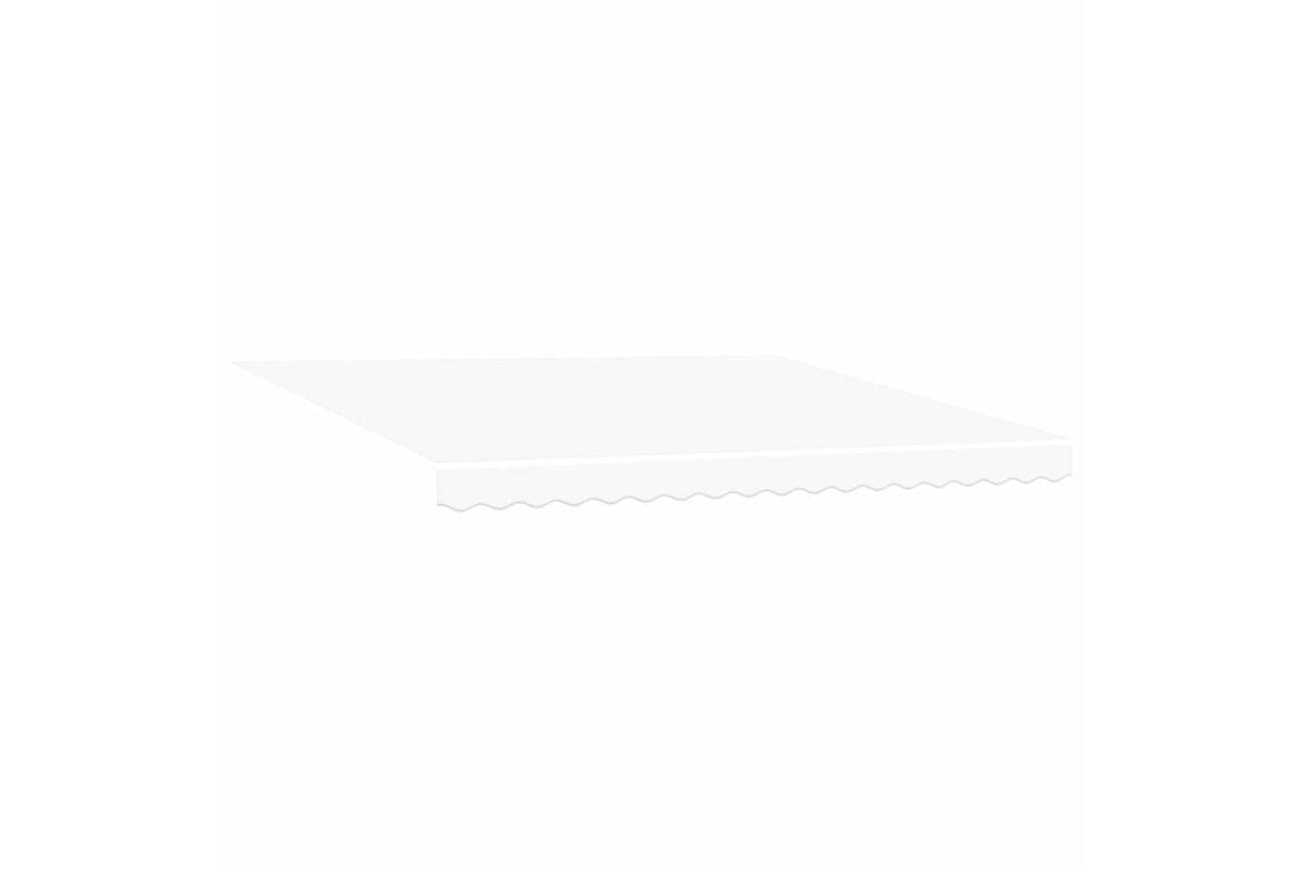 Vidaxl Retractable Awning Manual White 400 X 300 Cm Fabric Metal