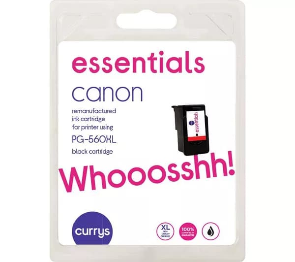 ESSENTIALS Canon PG-560 XL Black Ink Cartridge