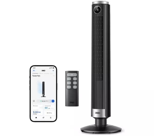 DREO 554S Smart Tower Fan - Black