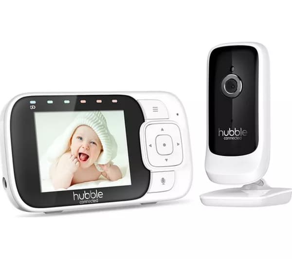 HUBBLE Nursery View Premium 2.8" Baby Monitor - White