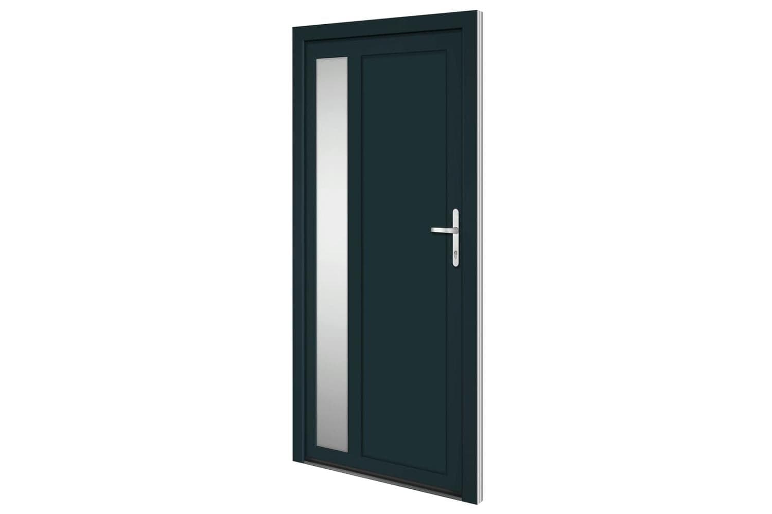 vidaXL 3157105 Front Door Anthracite 108x208cm Pvc