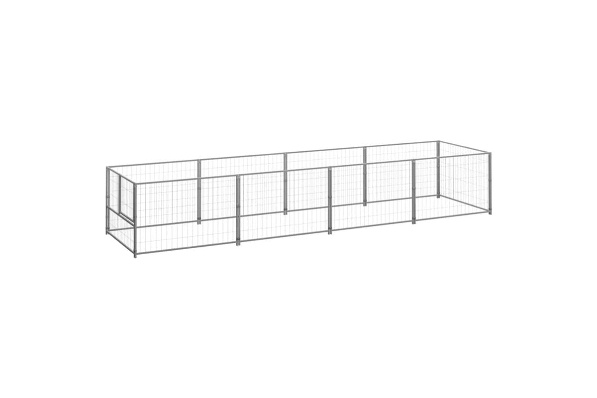 Vidaxl Dog Kennel Silver 4 M Steel