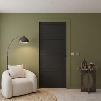Internal Black Laminate Crittal Door - Pre-Finished - Brent - XL Joinery