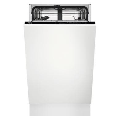 AEG 5000 AirDry Integrated Slimline Dishwasher - Black control panel