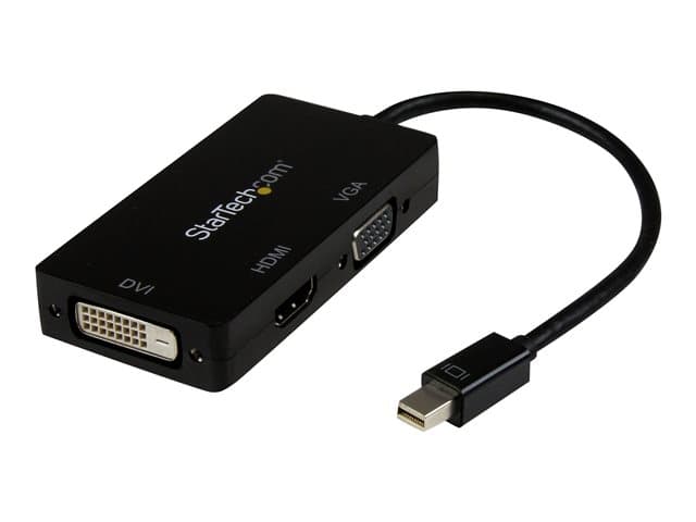 STARTECH.COM - Startech 3 in 1 Mini DisplayPort Adapter - 1080p - Mini DP / Thunderbolt to HDMI / VGA / DVI Splitter for Your Monitor (MDP2VGDVHD) - adapter - Mini DisplayPort / HDMI / DVI / VGA - 27 cm
