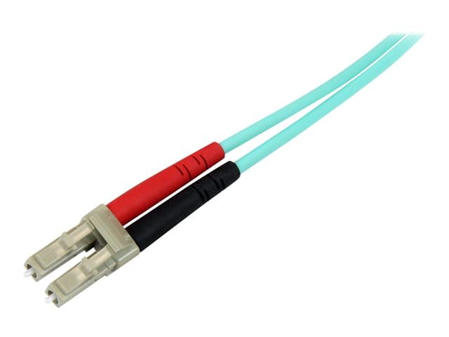 STARTECH.COM - Startech Aqua OM4 Duplex Multimode Fiber - 2m / 6 ft - 100 Gb - 50/125 - OM4 Fiber - LC to LC Fiber Patch Cable (450FBLCLC2) - network cable - 2 m - 2 m - aqua