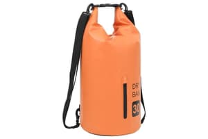 Vidaxl Dry Bag With Zipper Orange 30 L Pvc