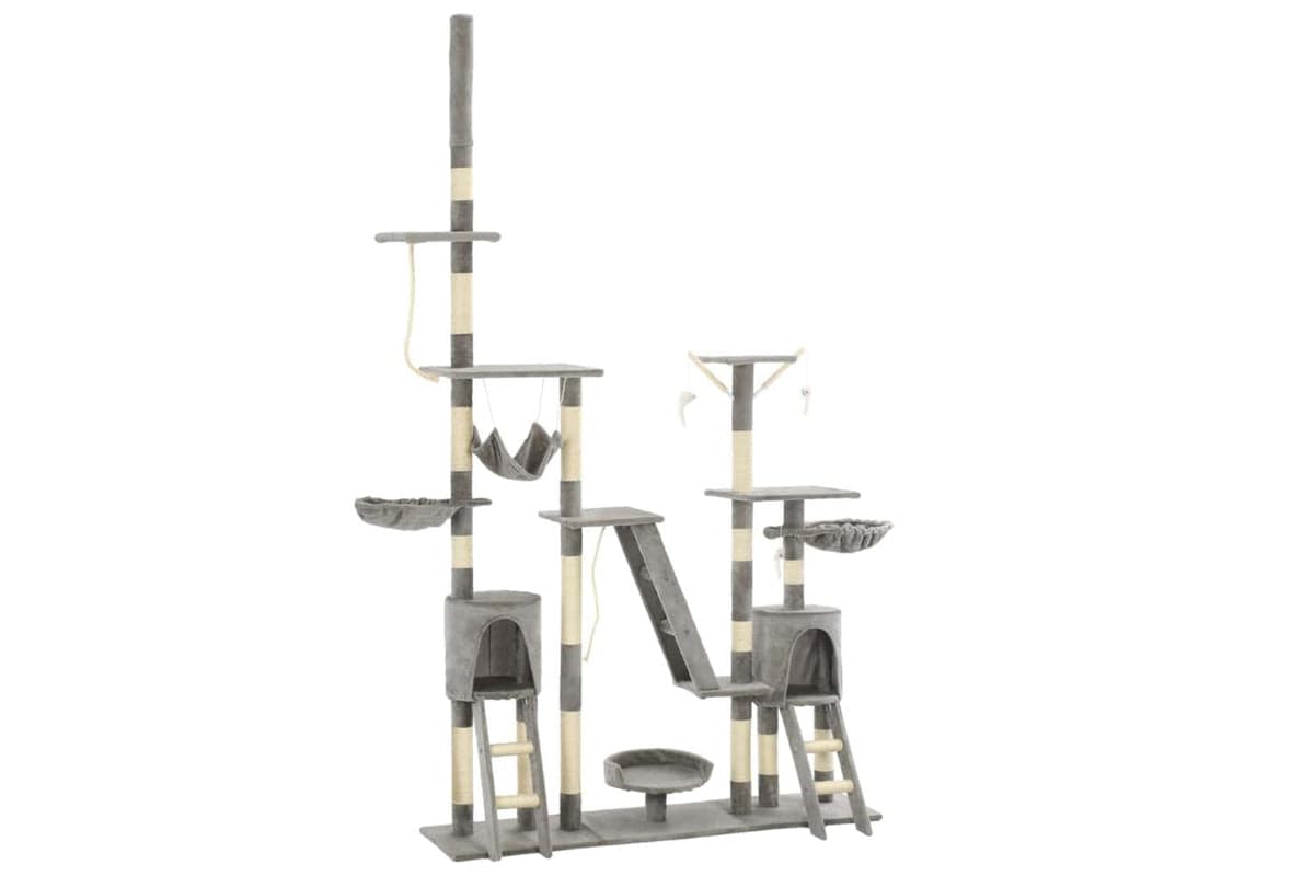 Cat Tree With Sisal Scratching Posts 230-250 Cm Grey