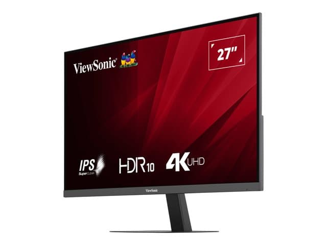 VIEWSONIC - VA2708-4K-HD - LED monitor - 27" - 3840 x 2160 4K @ 60 Hz - IPS - 250 cd/m² - 1200:1 - HDR10 - 4 ms - HDMI, DisplayPort