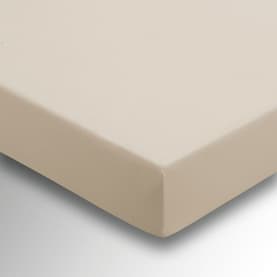 180 Thread Count Percale 4FT Fitted Sheet Stone