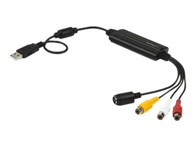 StarTech USB Video Capture Adapter Cable, S-Video/Composite to USB 2.0 SD Video Capture Device Cable, TWAIN Support, Analog to Digital Converter for M