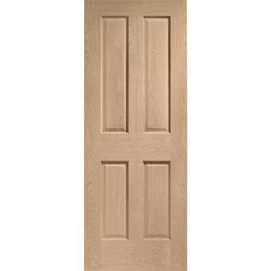 Internal Oak Victorian 4-Panel Door - Unfinished - Victoria - XL Joinery