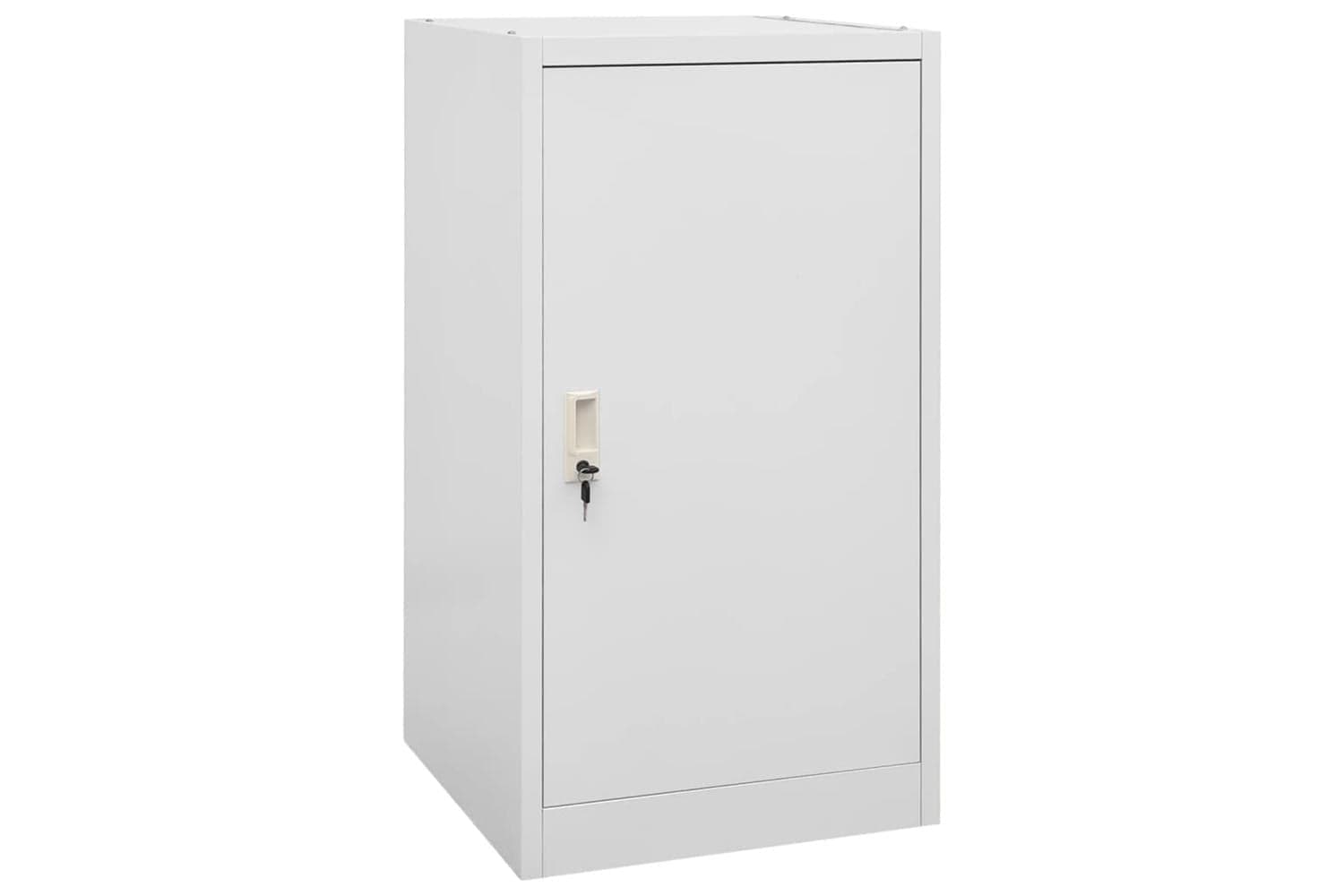 vidaXL 339604 Saddle Cabinet Light Grey 53x53x105cm Steel