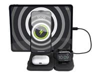 OTTERBOX - ZENS 4-IN-1 MODULAR WRLS CHRG STATION INCL WALL CHARGER-BLACK