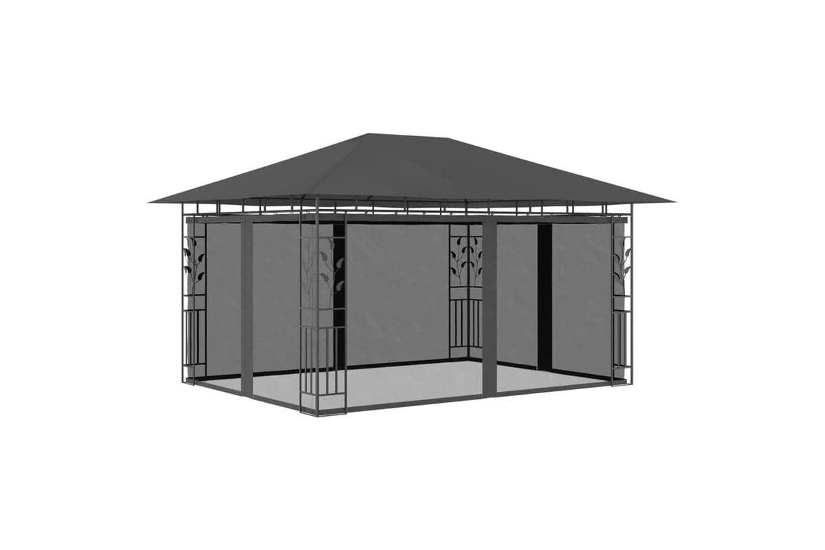 Vidaxl 47973 Gazebo With Mosquito Net 4x3x2.73 M Anthracite