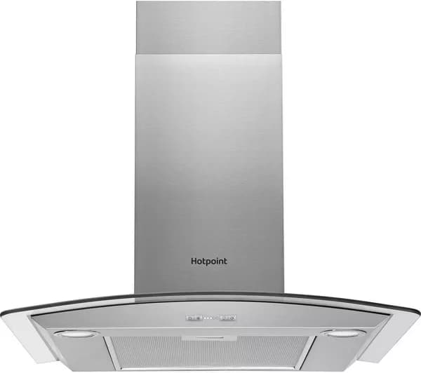 HOTPOINT PHGC6.4 FLMX Chimney Cooker Hood - Silver