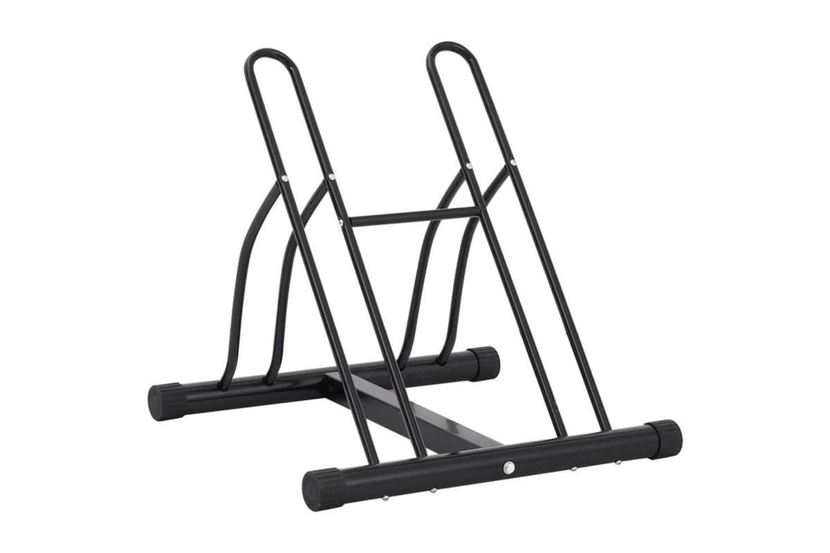 Vidaxl Bicycle Stand For 2 Bikes Floor Freestanding Steel