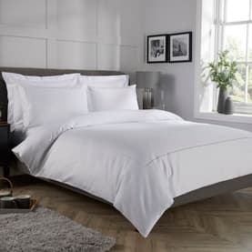 800 Thread Count Cord Duvet Cover White