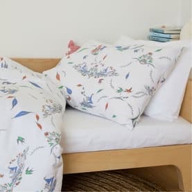 Fox & Friends Toddler Fitted Sheet White