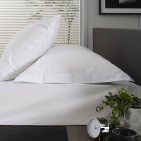 200 Thread Count 100% Cotton Oxford Pillowcase White
