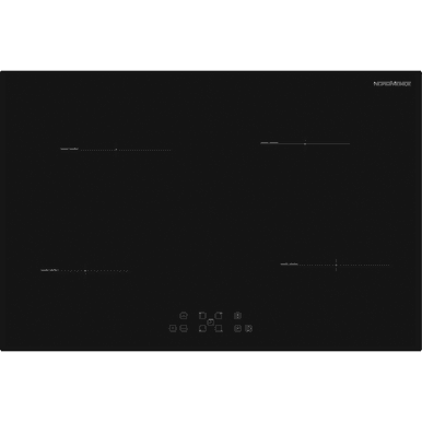 NordMende 78cm 4 x Zone Touch Control Induction Hob Black Frameless | HCI782FL