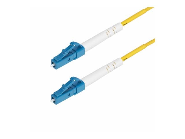 STARTECH.COM - Startech 2m (6.6ft) LC to LC (UPC) OS2 Single Mode Simplex Fiber Optic Cable, 9/125µm, Laser Optimized, 40G/100G, Bend Insensitive, Low insrtion Loss - LSZH Fiber Patch Cord (SPSMLCLC-OS2-2M) - patch cable - 2 m - 2 m - yellow