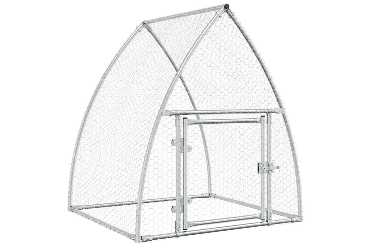 Vidaxl Chicken Cage Silver 100x105x120 Cm Galvanised Steel