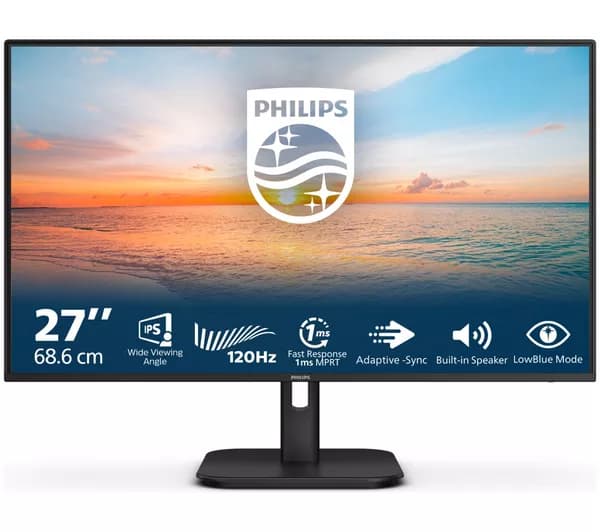 PHILIPS 27E1N1200A Full HD 27" IPS Monitor - Black