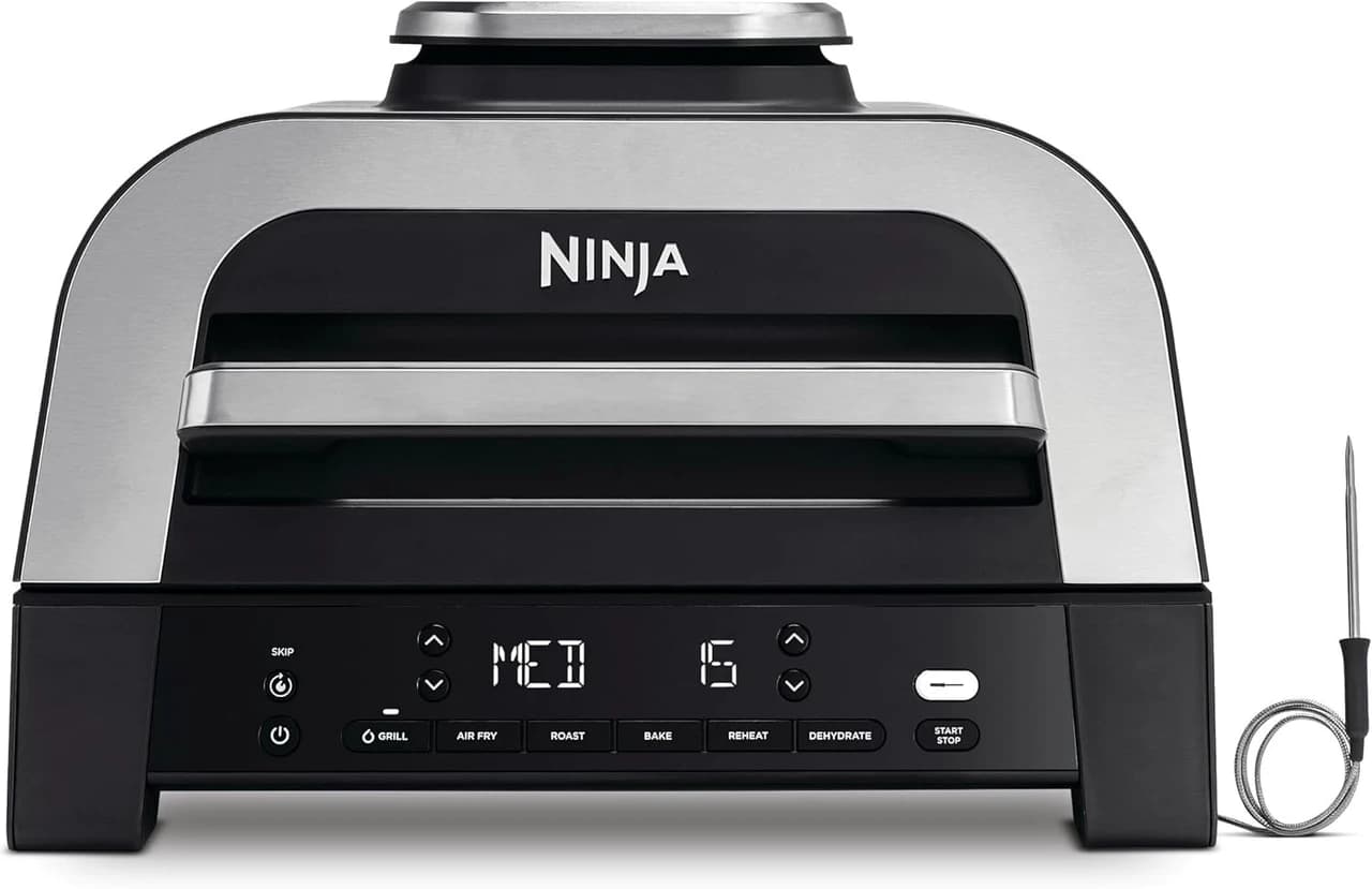 Ninja DG551UK 6-in-1 MAX Large Indoor Grill & Air Fryer – Grey