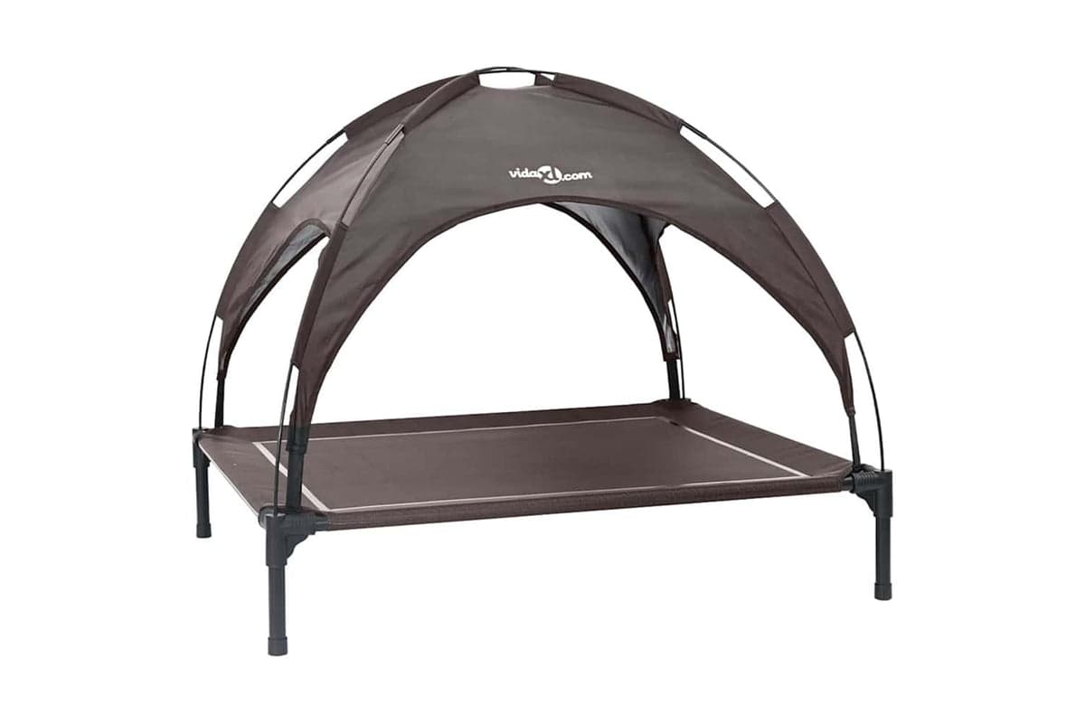 Dog Bed Brown L Steel