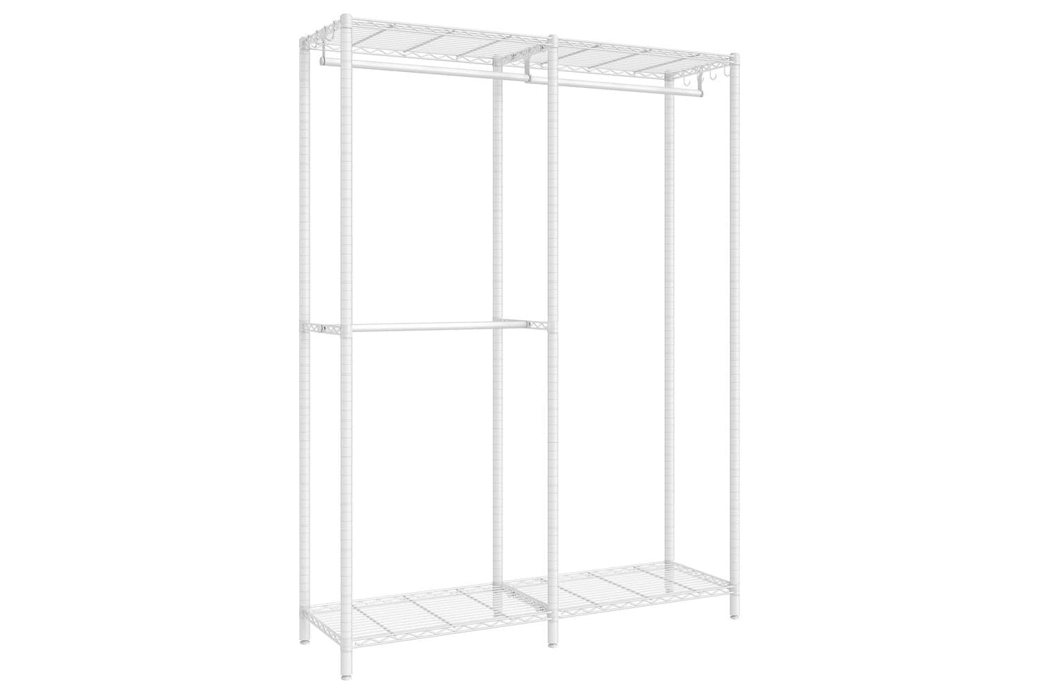 Songmics Metal Clothes Rack | Freestanding Wardrobe Stand | Steel | 109 X 39 X 179 Cm
