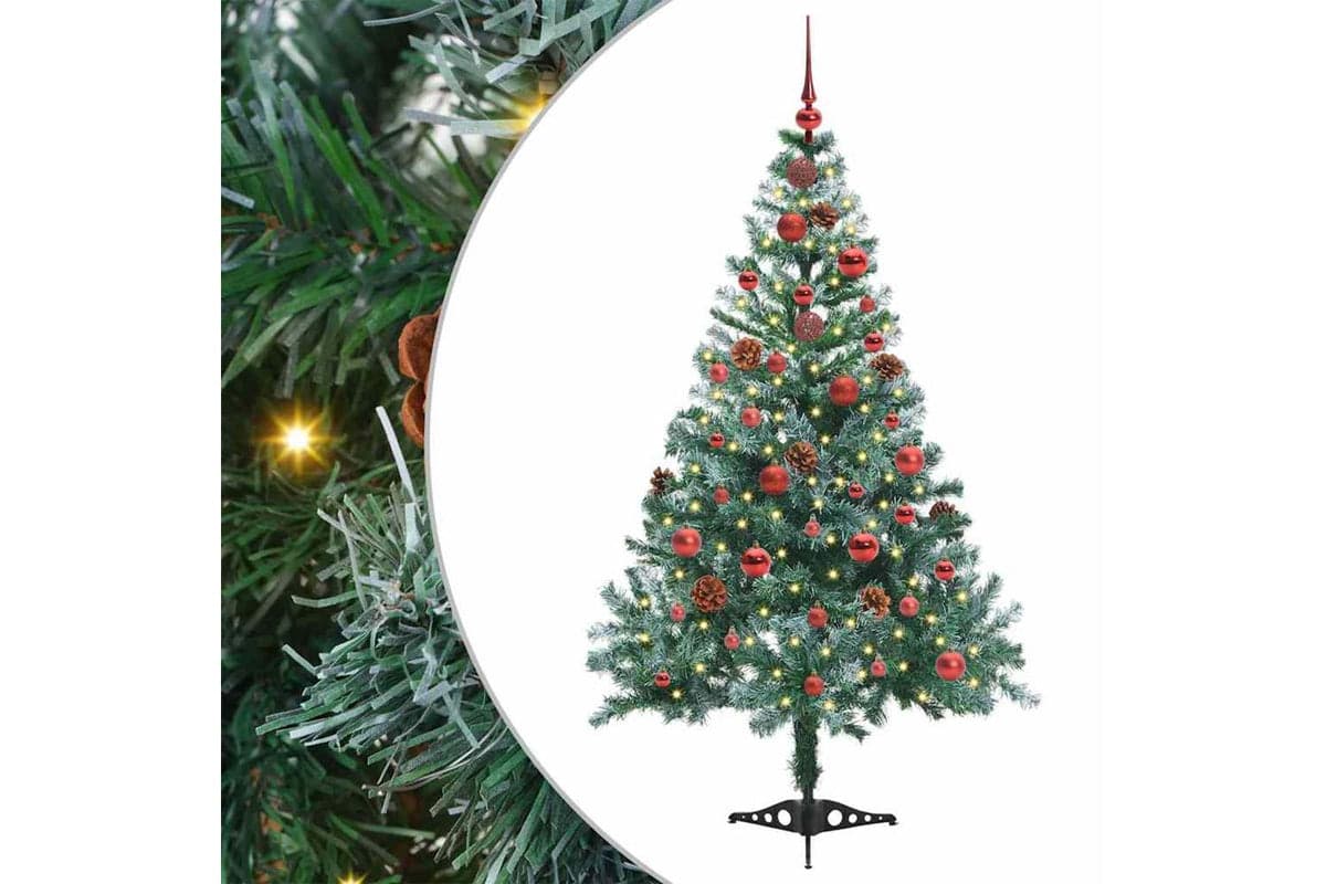 Vidaxl Artificial Christmas Tree With Stand Green 150 Cm Pvc And Steel