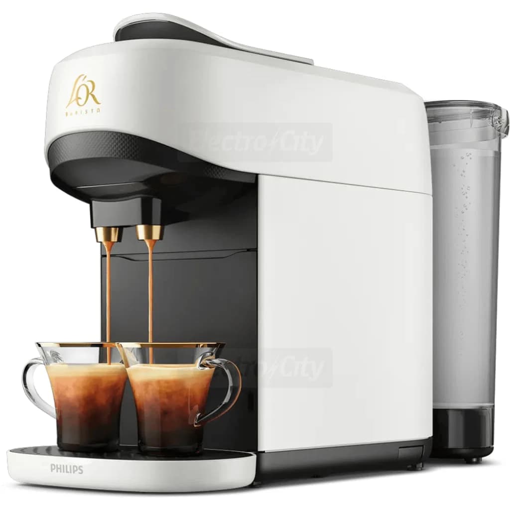 Philips L’Or Absolu 1.2 Litre Automatic Pod Coffee Machine | Satin White