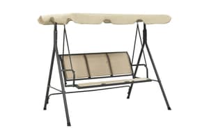 Vidaxl 313325 Garden Swing Chair With Canopy Anthracite And Sand
