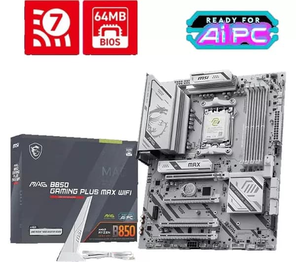 MSI B850 GAMING PLUS MAX WIFI AM5 Motherboard