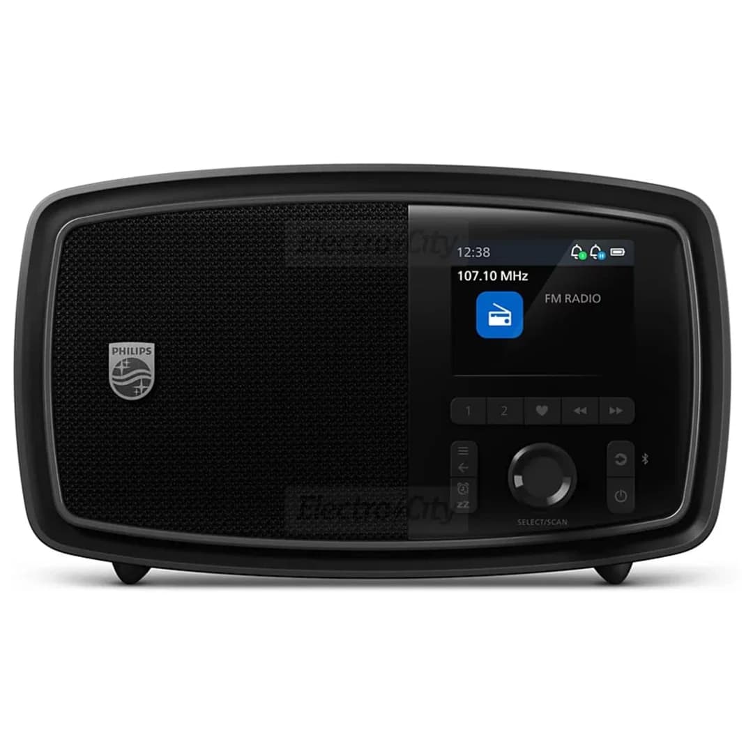 Philips The Janet Portable FM Radio with Bluetooth | Black