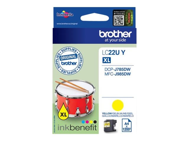 BROTHER - LC22UY - XL - yellow - original - ink cartridge