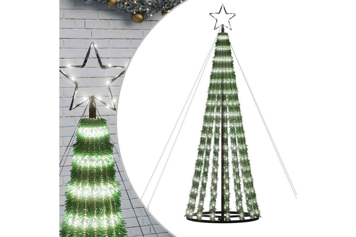 Vidaxl Led Christmas Tree 275 Leds Cold White 180 Cm