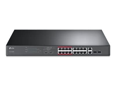 TP-LINK - TL-SL1218MP - switch - 16 ports - unmanaged - rack-mountable