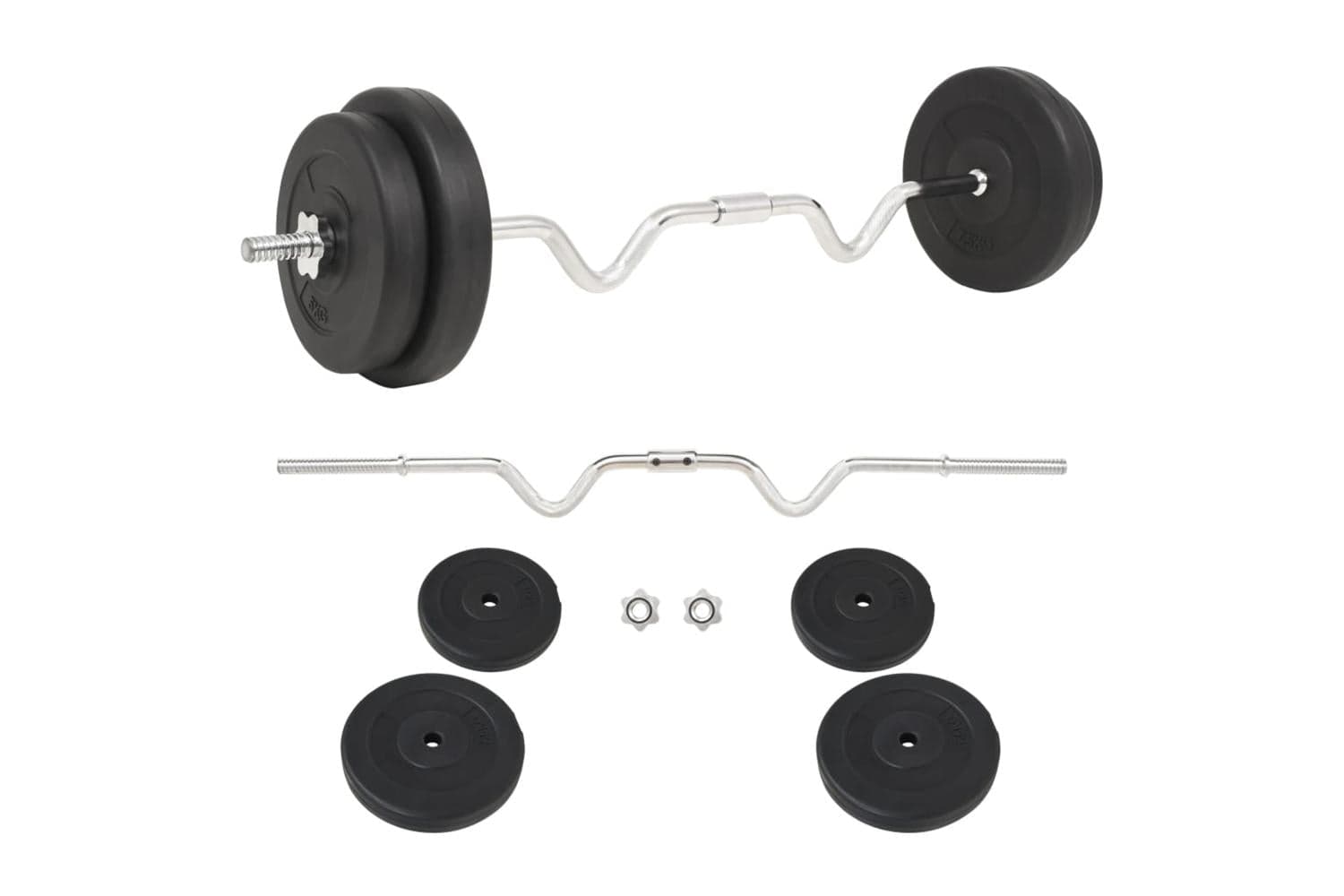 Vidaxl 91399 Barbell Set 30 Kg