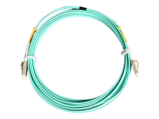 STARTECH.COM - Startech 10m (30ft) LC/UPC to LC/UPC OM3 Multimode Fiber Optic Cable, Full Duplex 50/125Âµm Zipcord Fiber Cable, 100G Networks, LOMMF/VCSEL, <0.3dB Low insrtion Loss - LSZH Fiber Patch Cord - patch cable - 10 m - 10 m - aqua