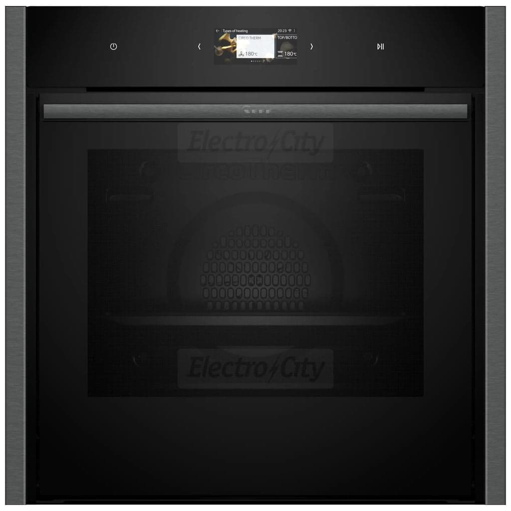 NEFF N 90 71 Litre Built-in Electric Slide & Hide Smart Oven | Grey