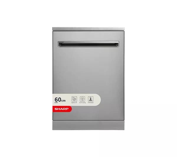 SHARP QW-S33F47E3I-EN Full-size Dishwasher - Inox