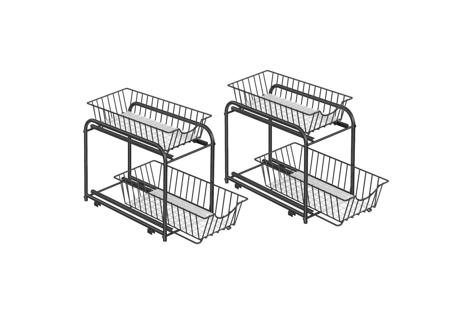 Pull-out Home Organizers | Clothes Storage | Steel | 2 Baskets